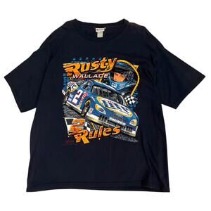 Chase Authentics - Rusty Wallace Navy Vintage 90s T-Shirt